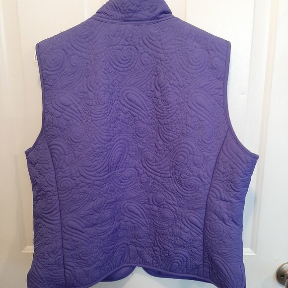 Pendleton Quilted Vest; Zip Front w/Pockets; Royal Blue; Size Large; EUC - Picture 2 of 5
